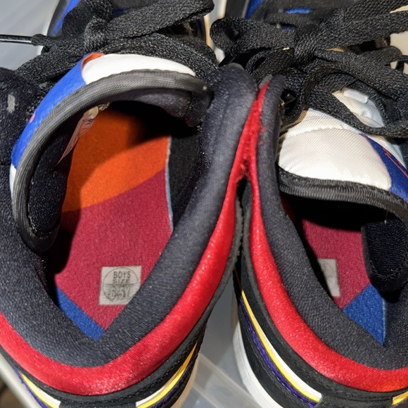 Nike Air Jordan 1 Mid SE TD Lakers Purple White Multi-color BQ6933-005 Size6.5Y - Picture 6 of 6